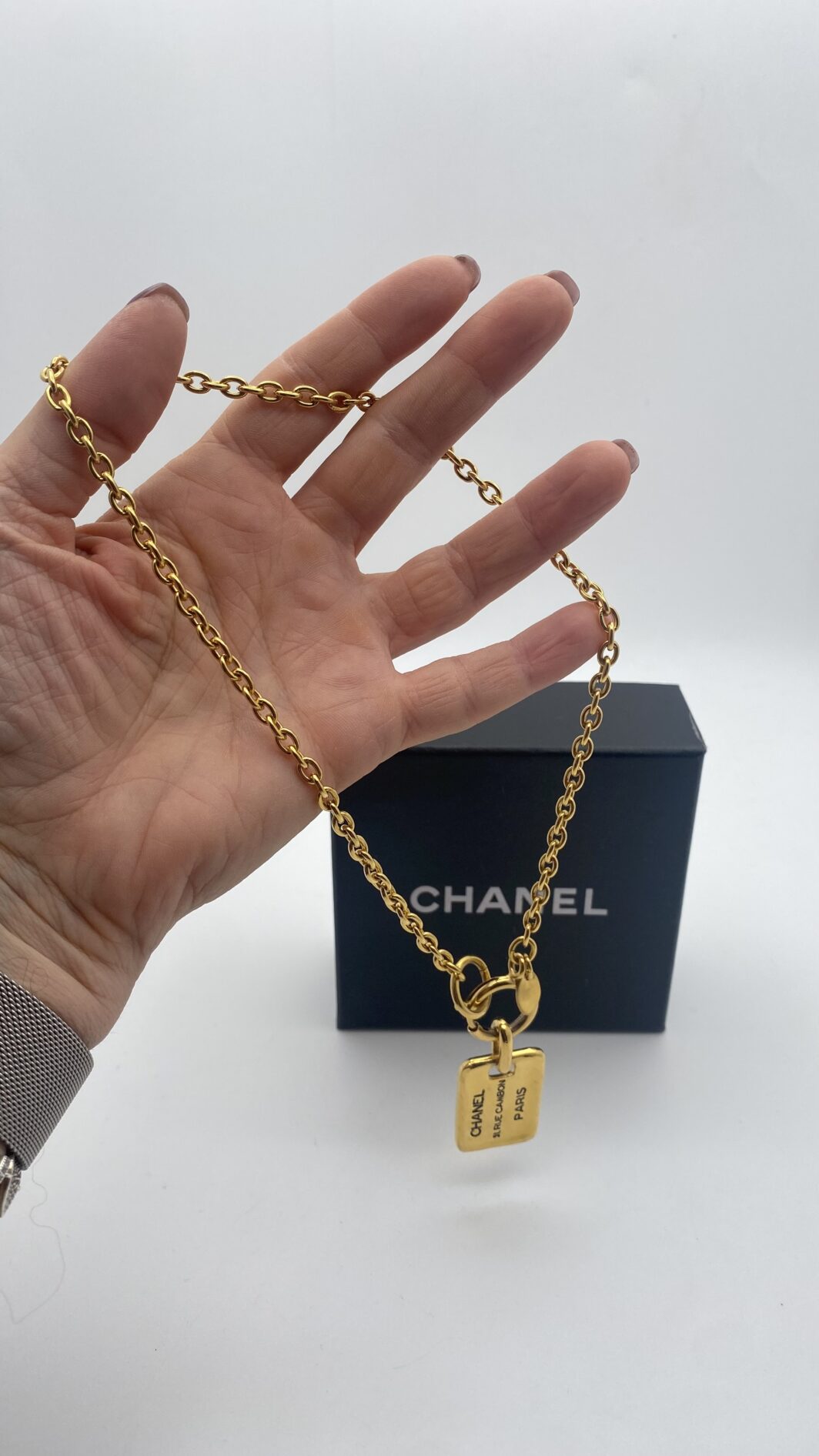 CHANEL VINTAGE ANNI ‘80. COLLANA “DOG TAG”. - immagine 8