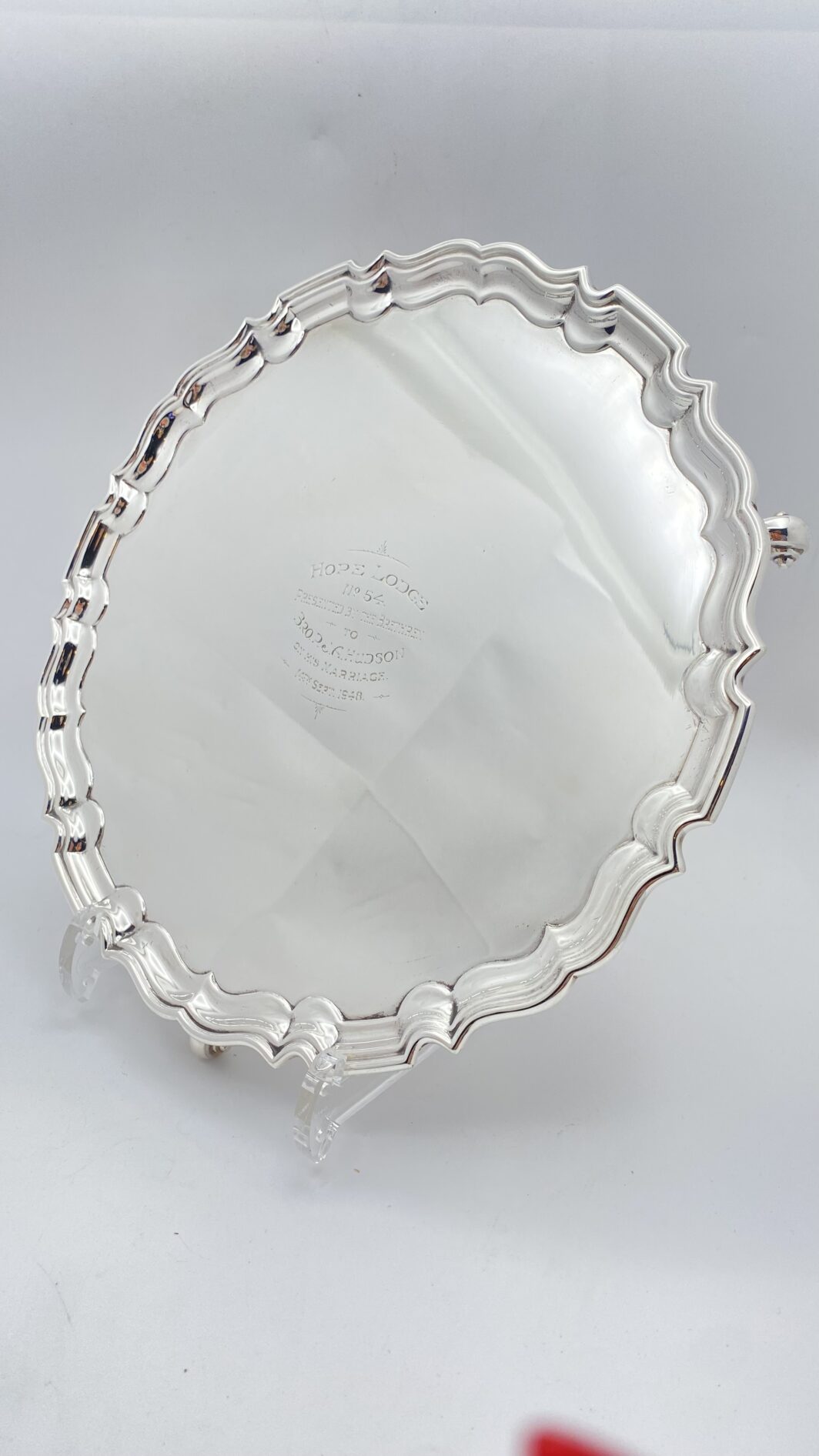 SALVER IN SHEFFIELD FIRMATO FRANK COBB & Co. CITTÁ DI SHEFFIELD ANNO 1905/1911. - immagine 3