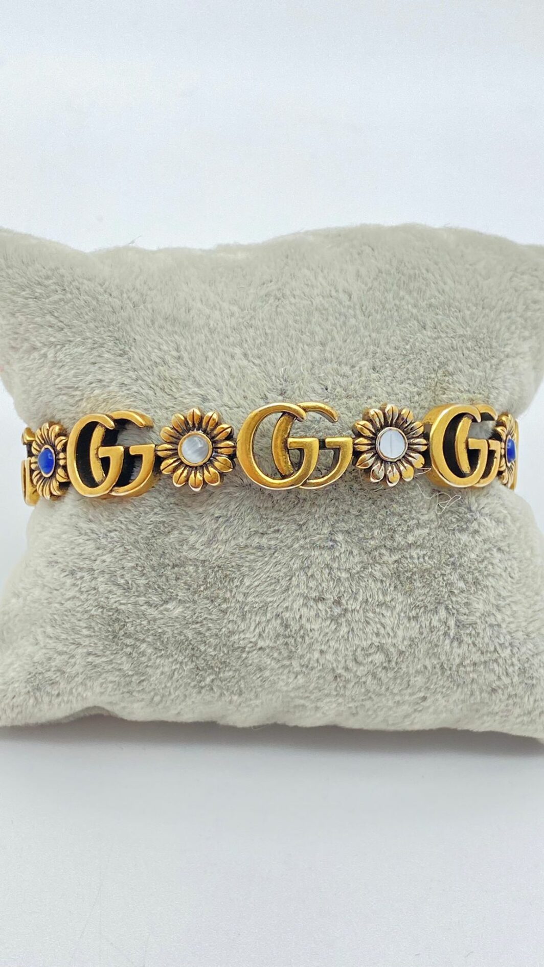 “GUCCI” VINTAGE. BRACCIALE RIGIDO DOUBLE G. - immagine 7