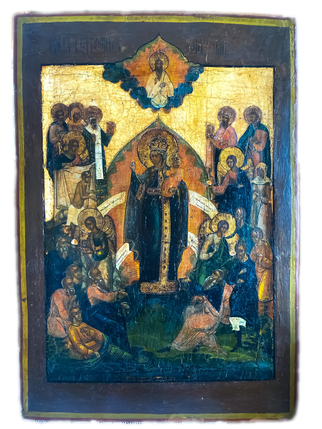 SPLENDIDA ICONA DELLA MADONNA DELLE GRAZIE. RUSSIA XVIII sec.