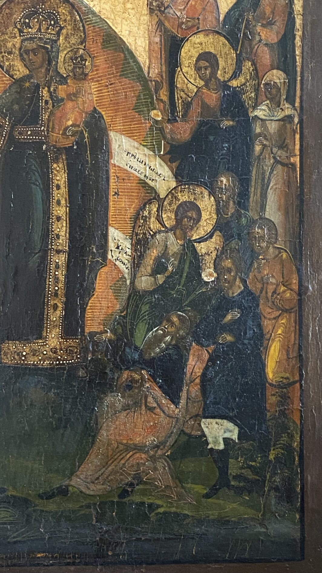 SPLENDIDA ICONA DELLA MADONNA DELLE GRAZIE. RUSSIA XVIII sec. - immagine 6