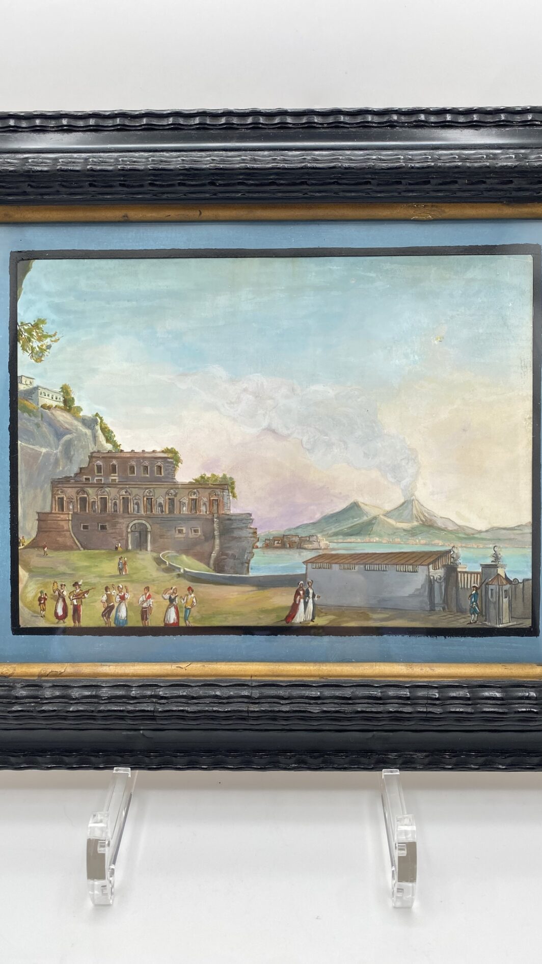 GOUACHE “GRAND TOUR”. SCUOLA NAPOLETANA. XIX sec. - immagine 3